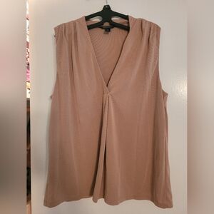 Banana Republic Sleeveless Beige Blouse